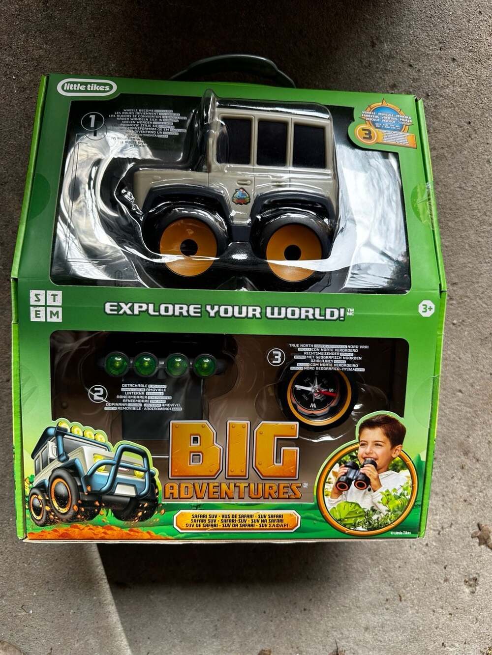 Little Tikes Big Adventures Safari SUV 3-in-1 STEM Toy with Binoculars, Flashlig